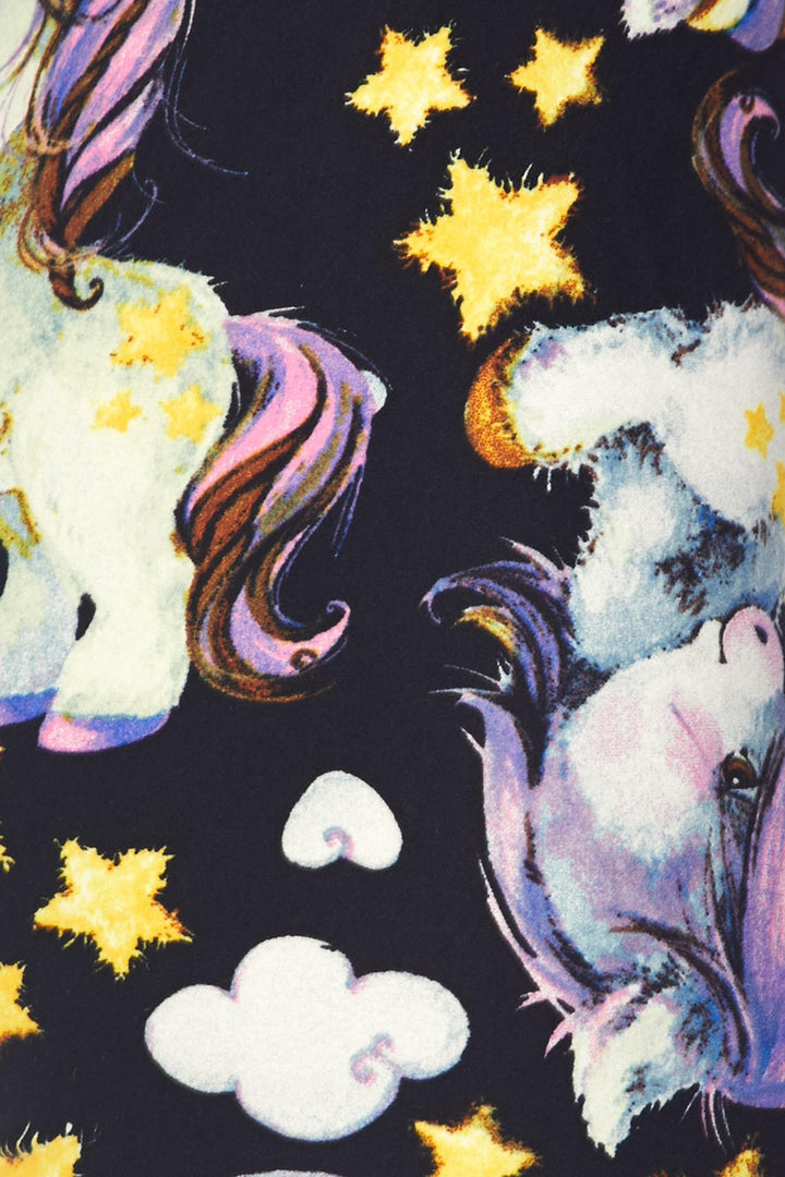 Plus Size - Buttery Soft Cutie Pie Baby Unicorn Print Leggings