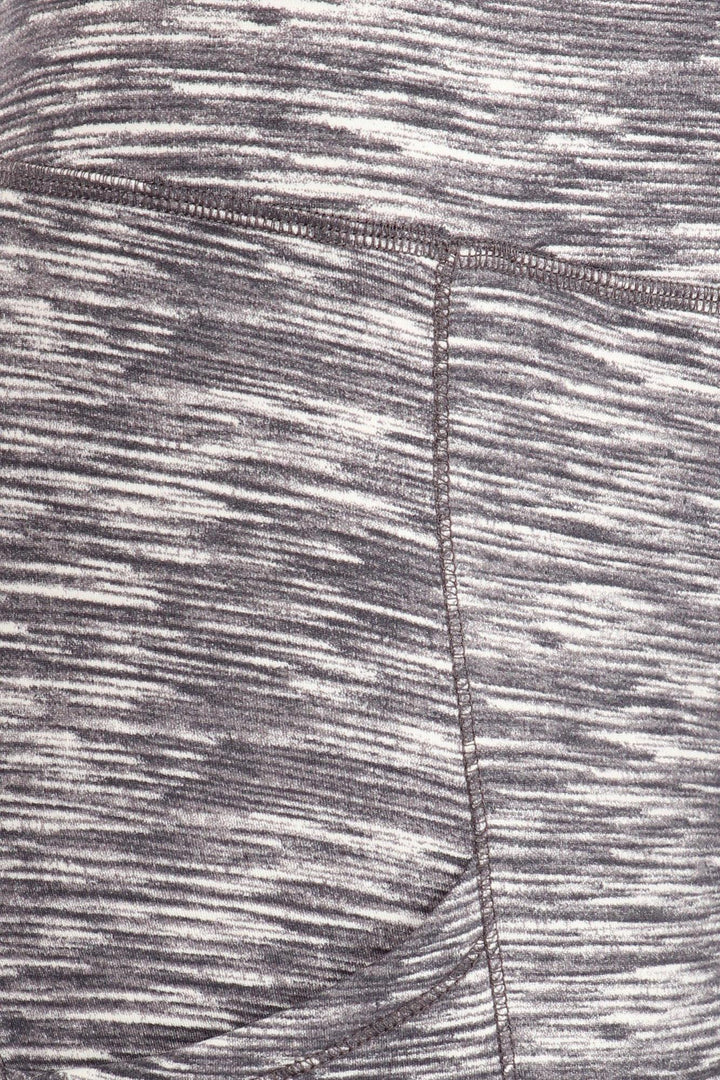 Tummy Sculpting Light Fleece Heathered Sport Leggings