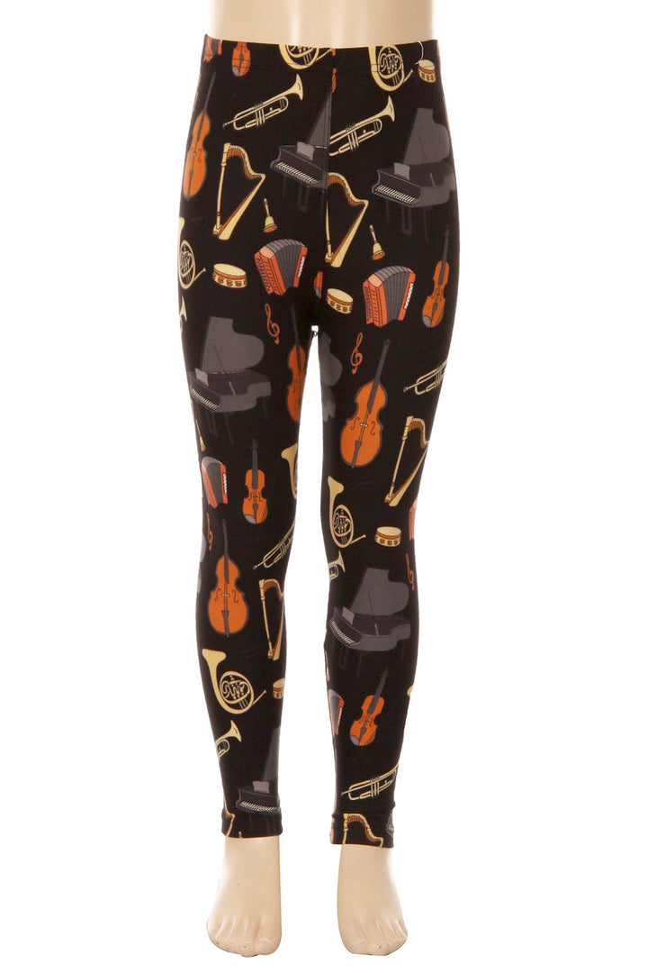 Buttery Smooth Musical Instrument Kids Leggings
