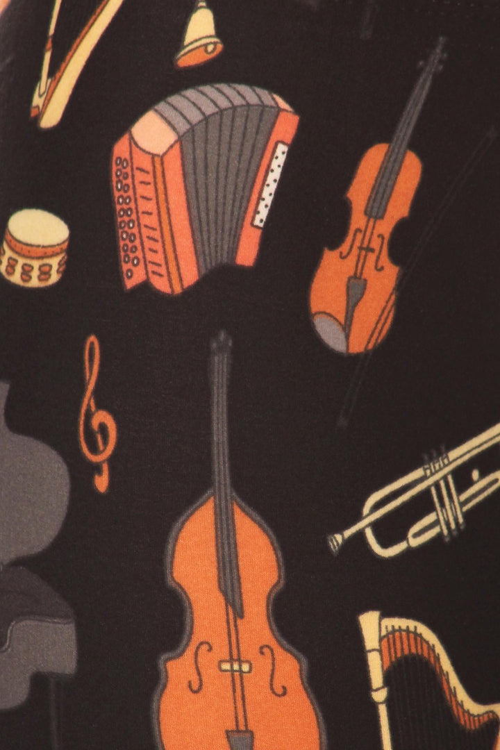 Buttery Smooth Musical Instrument Kids Leggings