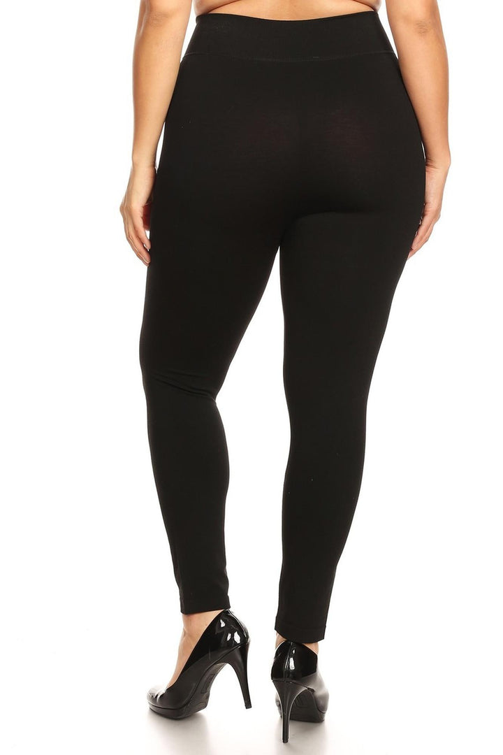 Premium Basic High Waisted Leggings - Plus Size - 1XL 2XL 3XL
