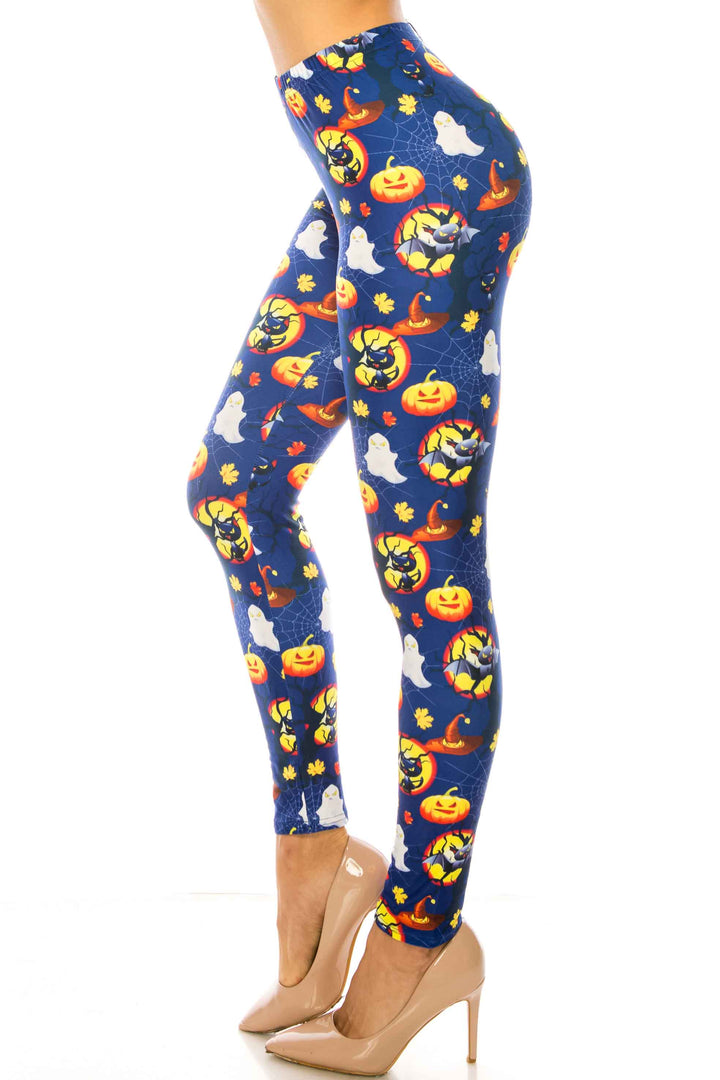 Creamy Soft Halloween Critters Leggings - Plus Size - 1XL 2XL 3XL