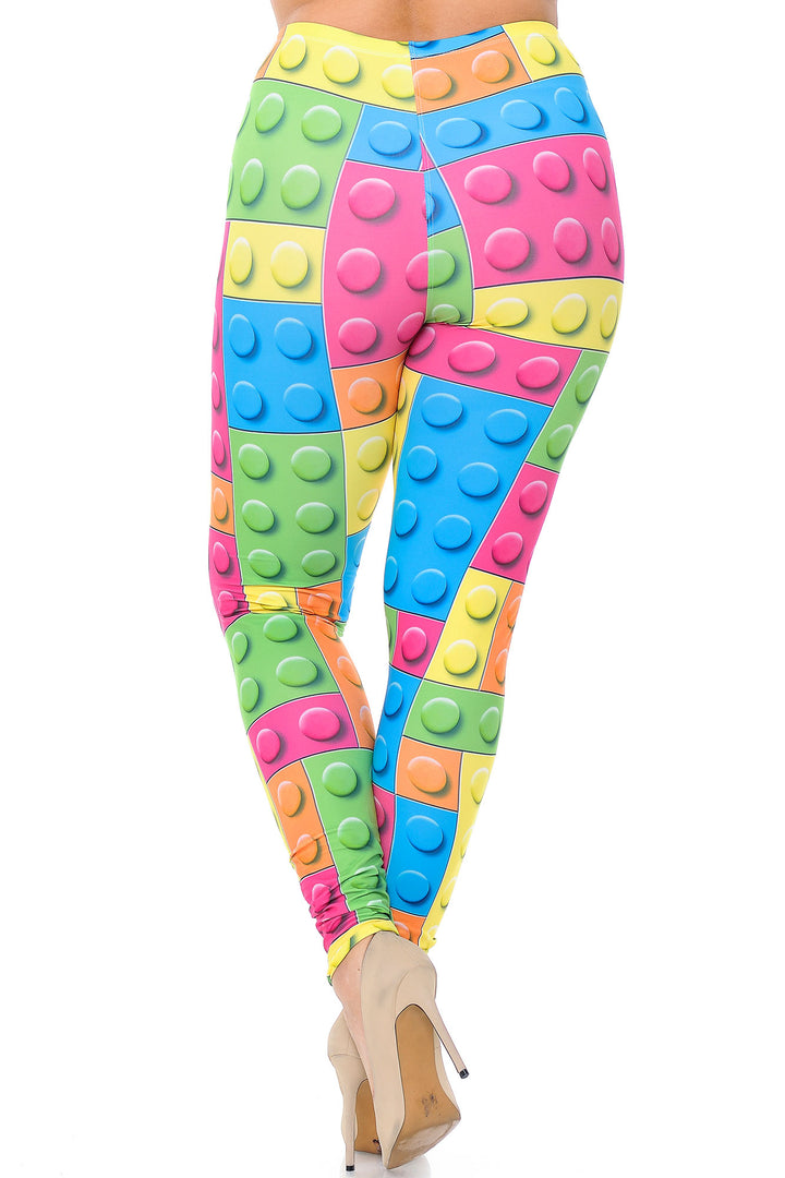 Creamy Soft Lego Leggings - Plus Size - 1XL 2XL 3XL