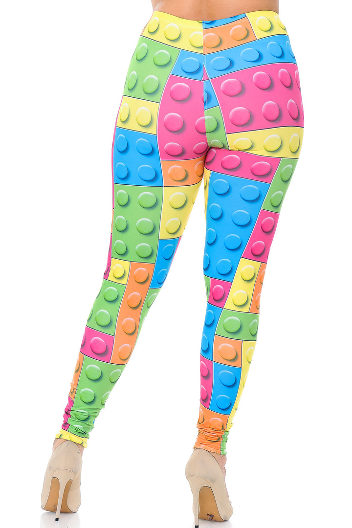 Creamy Soft Lego Leggings - Plus Size - 1XL 2XL 3XL