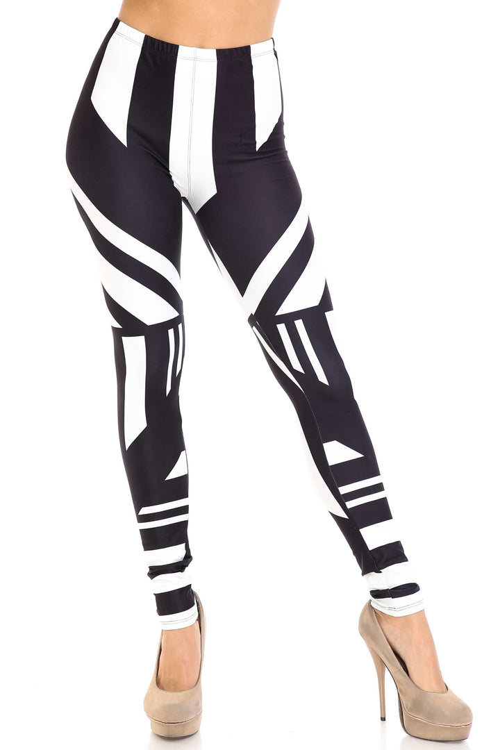 Creamy Soft Premium Women's Leggings Body Flatter Lines Plus Size, High Rise, Stretchy & Breathable, Comfortable Fit - by USA Fashion