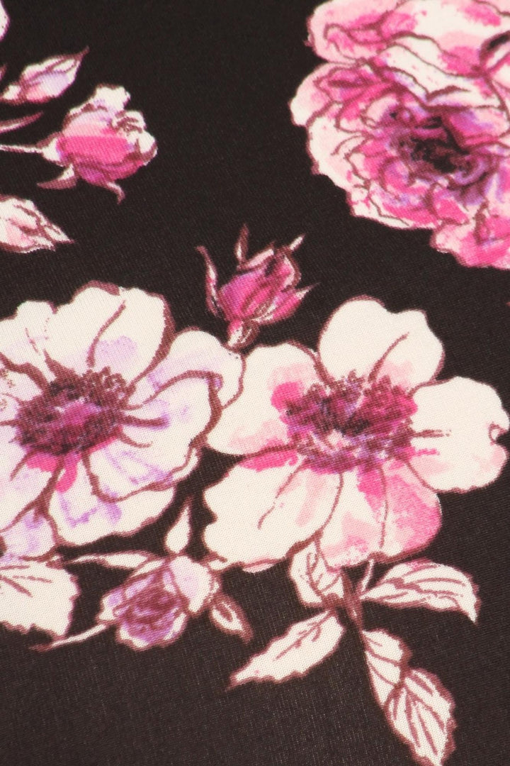 Buttery Smooth Decadent Pink Floral Leggings - Plus Size - 1XL 2XL 3XL