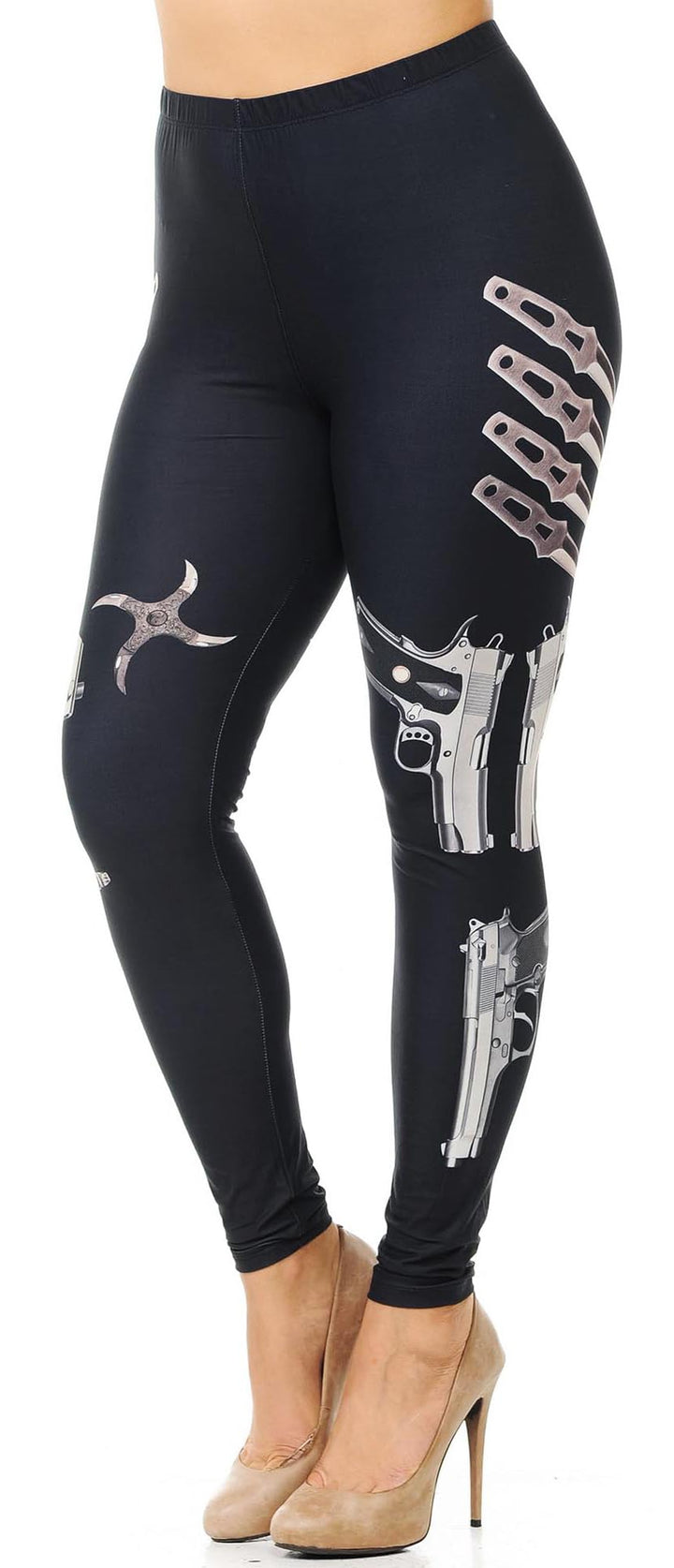 Creamy Soft Premium Women's Leggings Mission Impossible Plus Size, High Rise, Stretchy & Breathable, Comfortable Fit - by USA Fashion