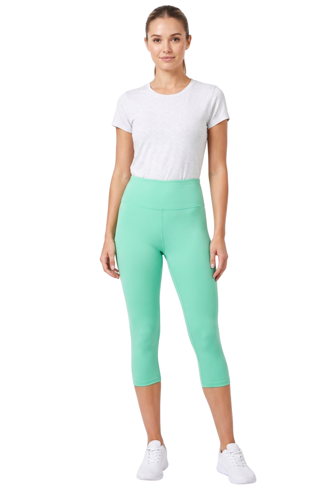 Buttery Smooth Basic Solid High Waisted Capris - 3 Inch Waist - New Mix