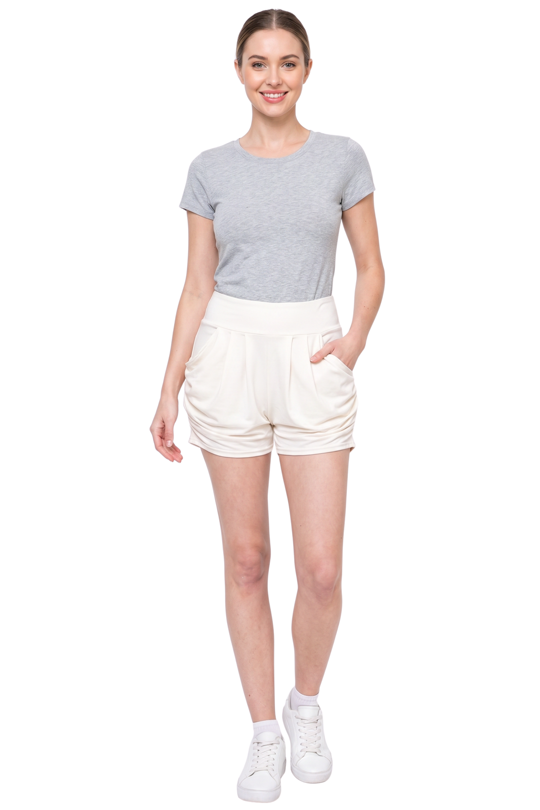 Buttery Smooth Solid Basic Harem Shorts