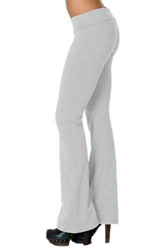 USA Basic Cotton Solid Fold Over Leggings