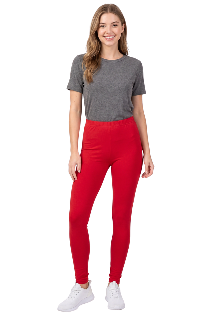 Buttery Smooth Basic Solid Leggings - EEVEE