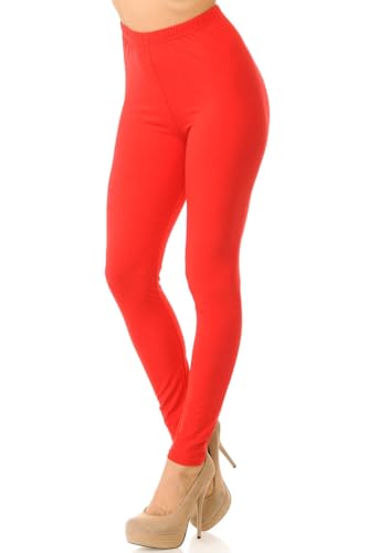 Buttery Soft Skin Smoothing Ultra Comfort Solid Basic Casual Fashion Leggings