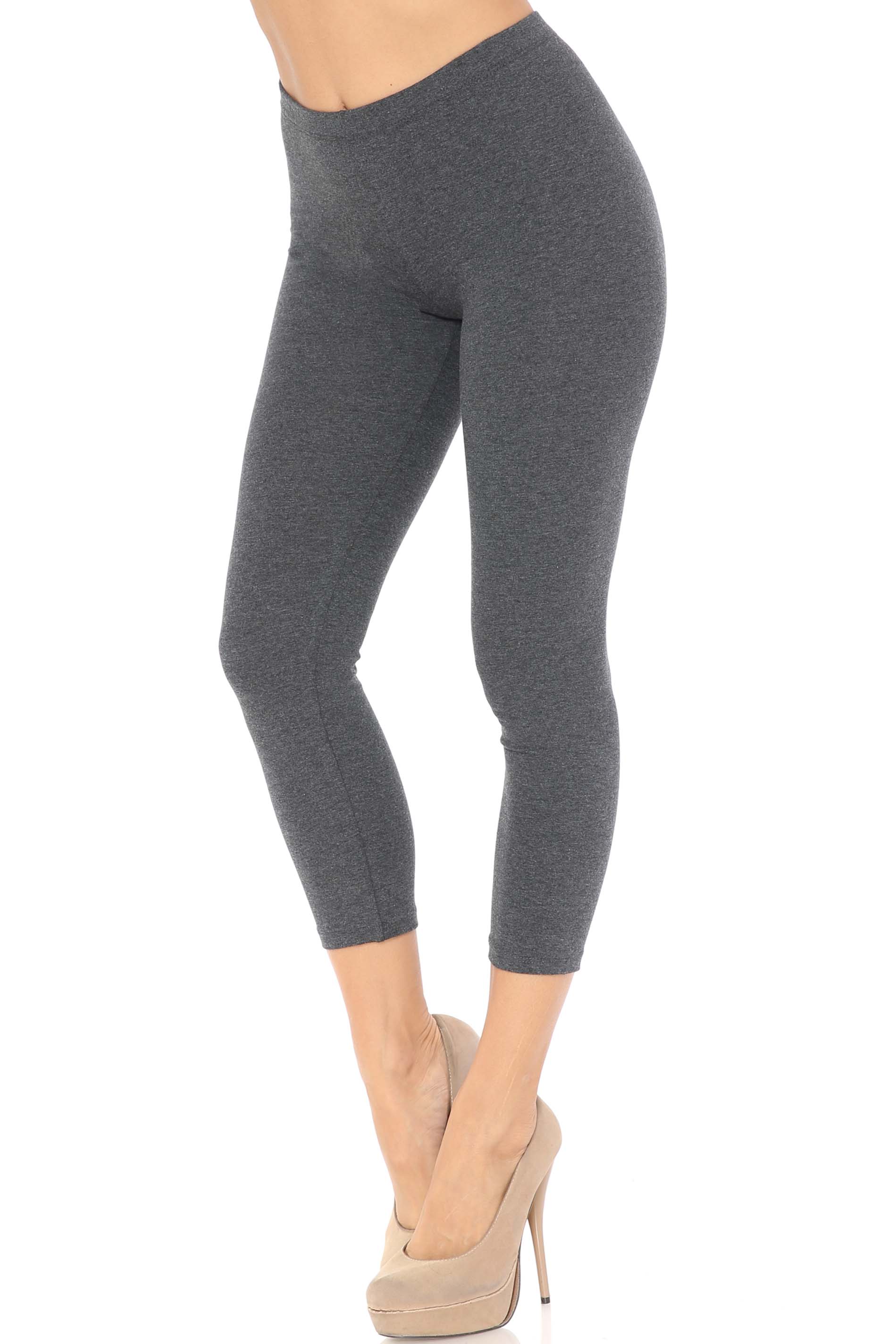 USA Basic Cotton Capri Leggings