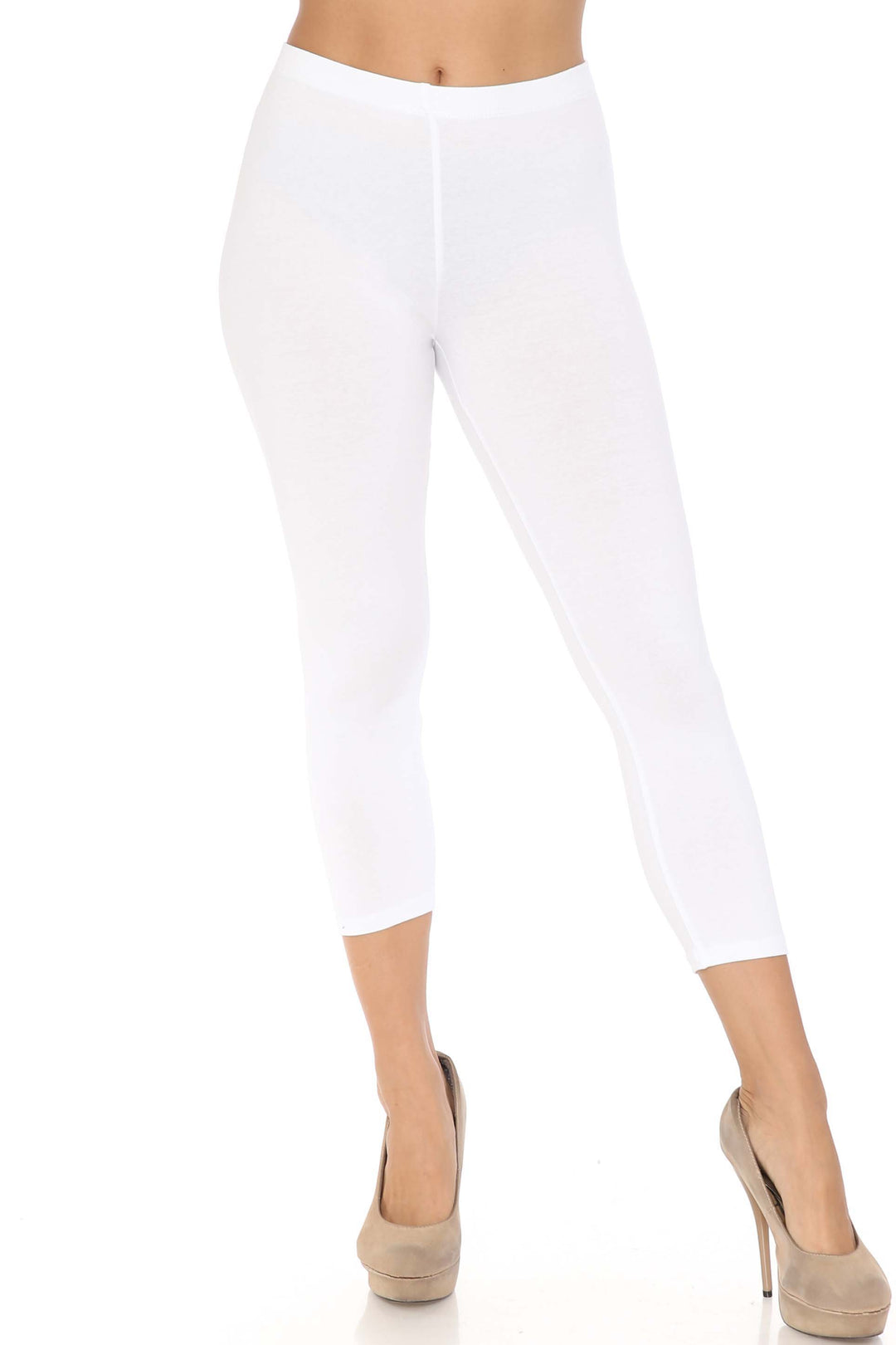 USA Basic Cotton Capri Leggings