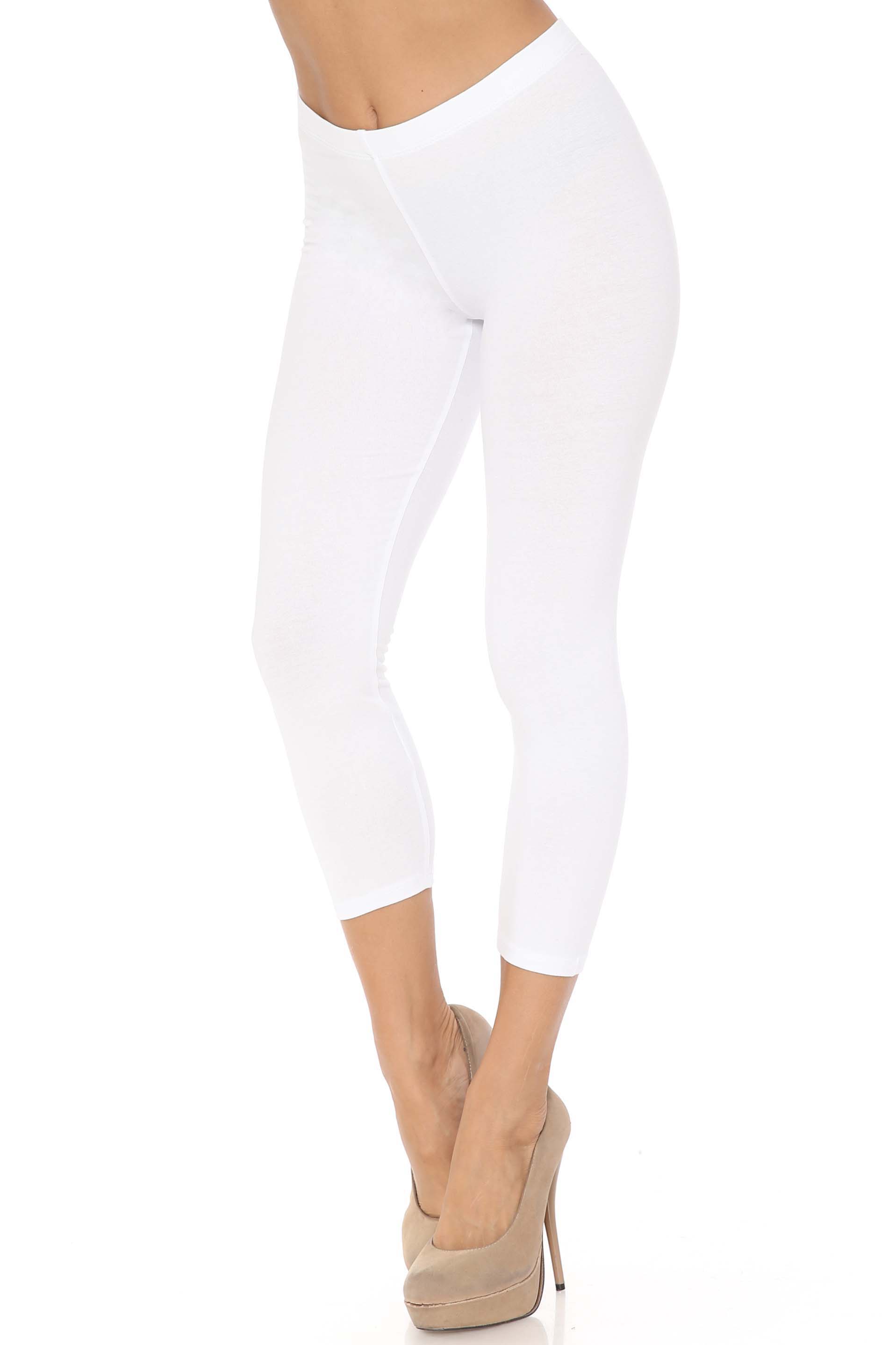 USA Basic Cotton Capri Leggings