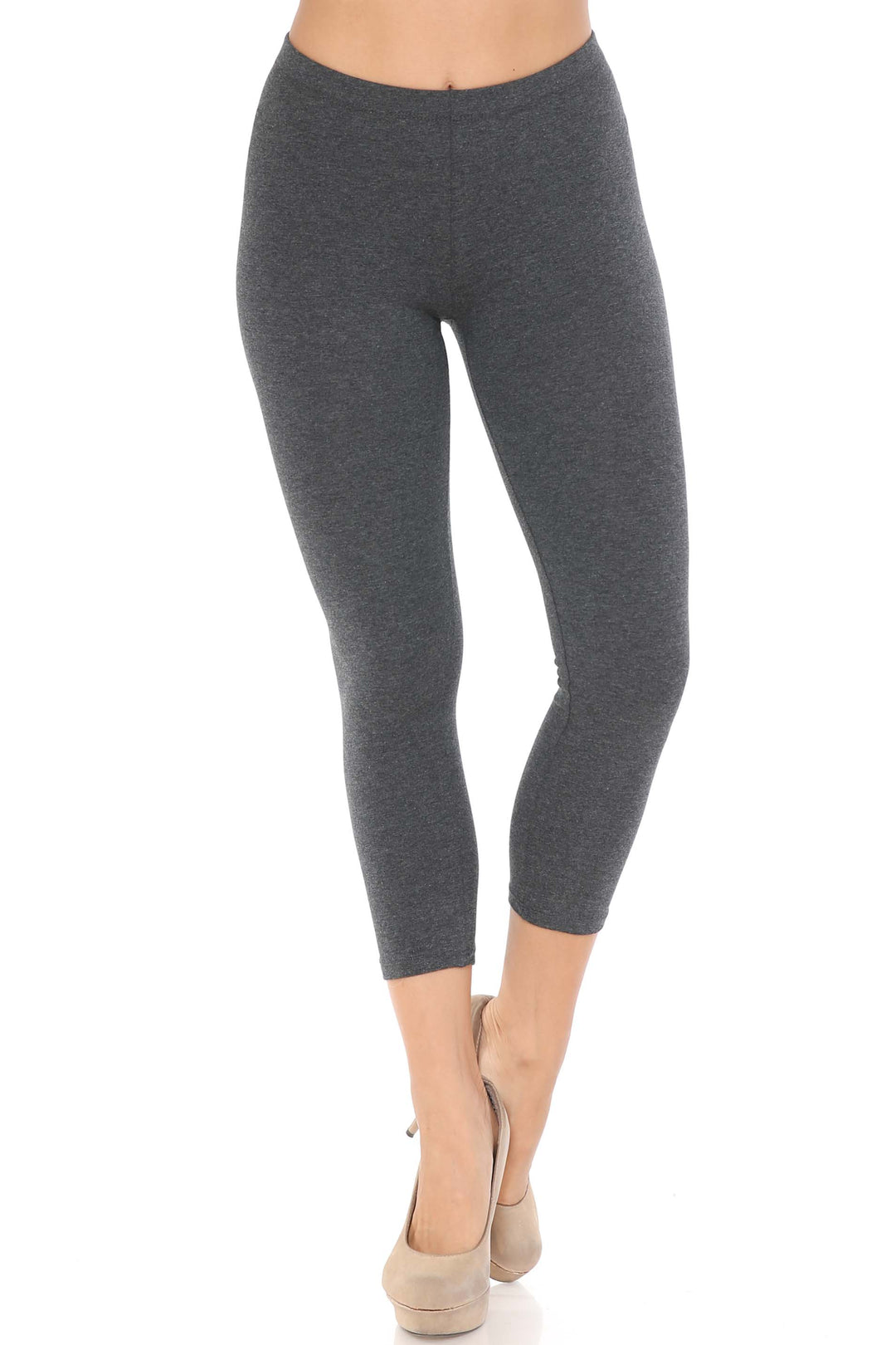 USA Basic Cotton Capri Leggings