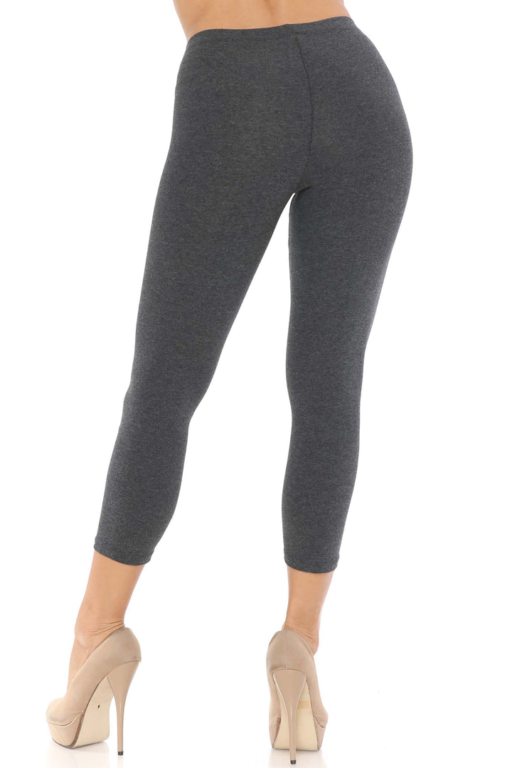 USA Basic Cotton Capri Leggings