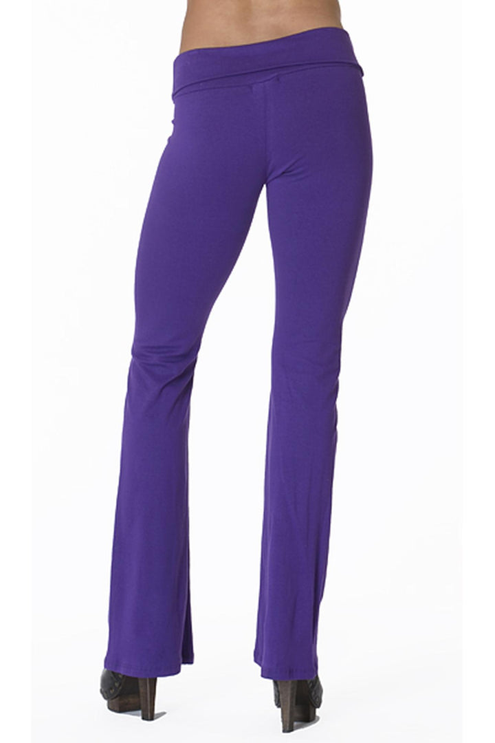 USA Basic Cotton Solid Fold Over Leggings
