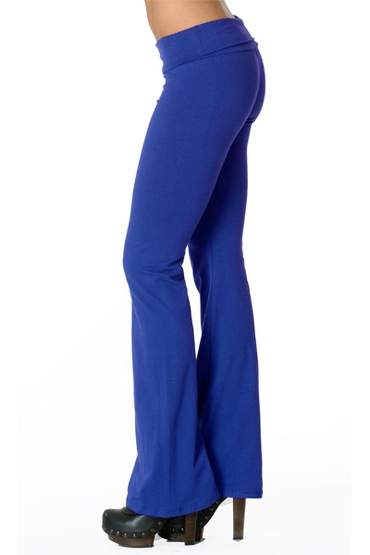 USA Basic Cotton Solid Fold Over Leggings