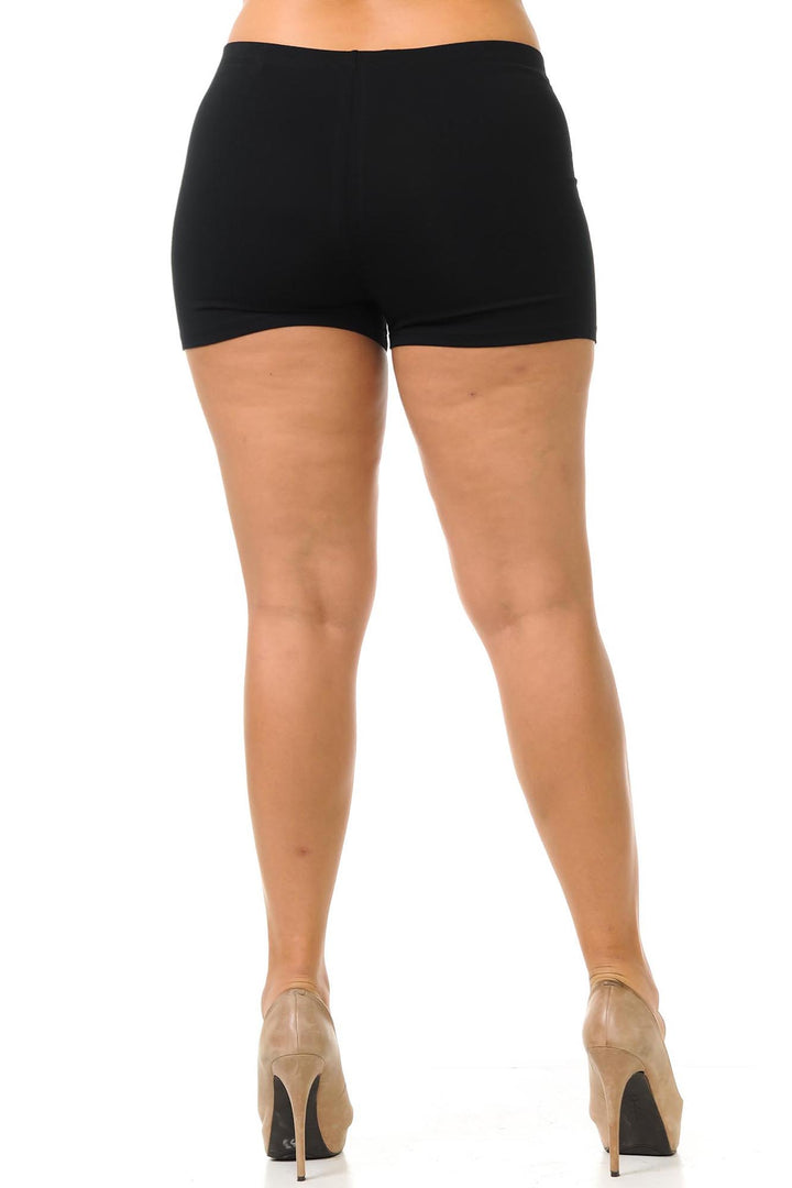 USA Basic Cotton Boy Shorts - Plus Size - 1XL 2XL 3XL