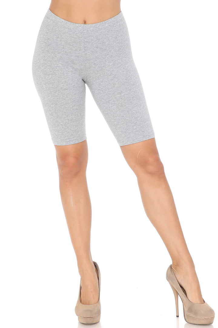 USA Basic Cotton Bermuda Biker Shorts