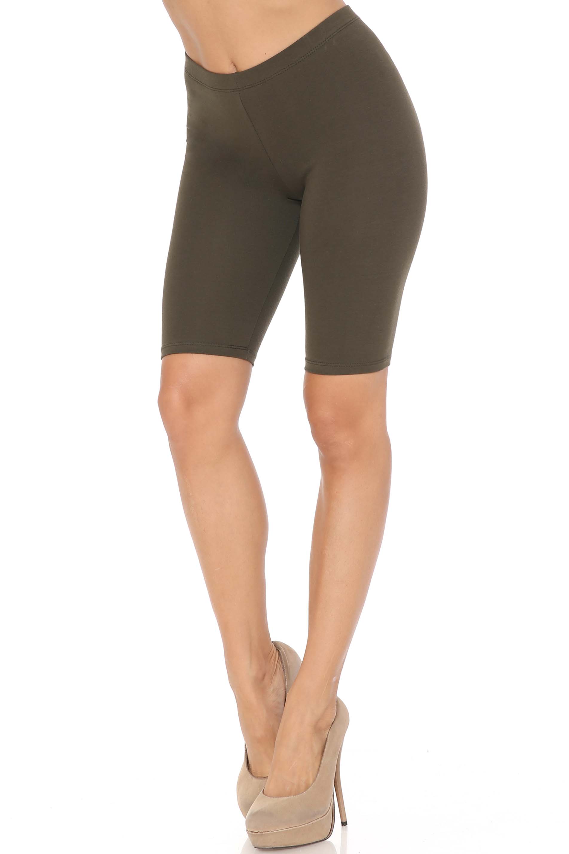 USA Basic Cotton Bermuda Biker Shorts