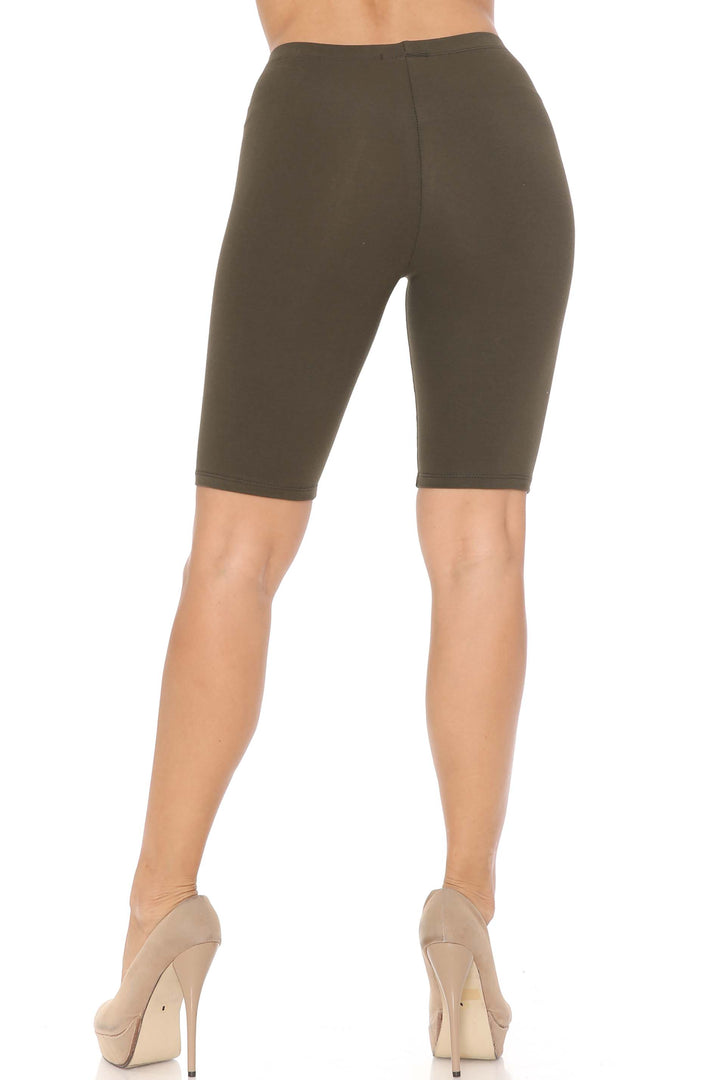 USA Basic Cotton Bermuda Biker Shorts