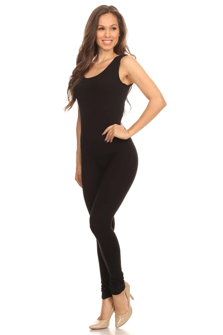 USA Basic Cotton Tank Jumpsuit