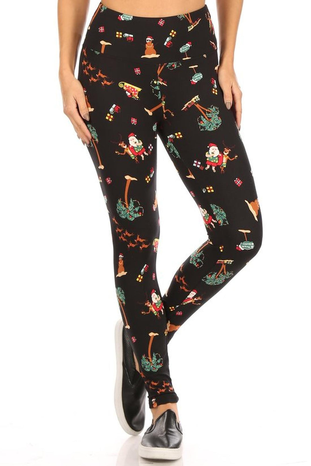 Soft Fleece Australian Christmas Leggings