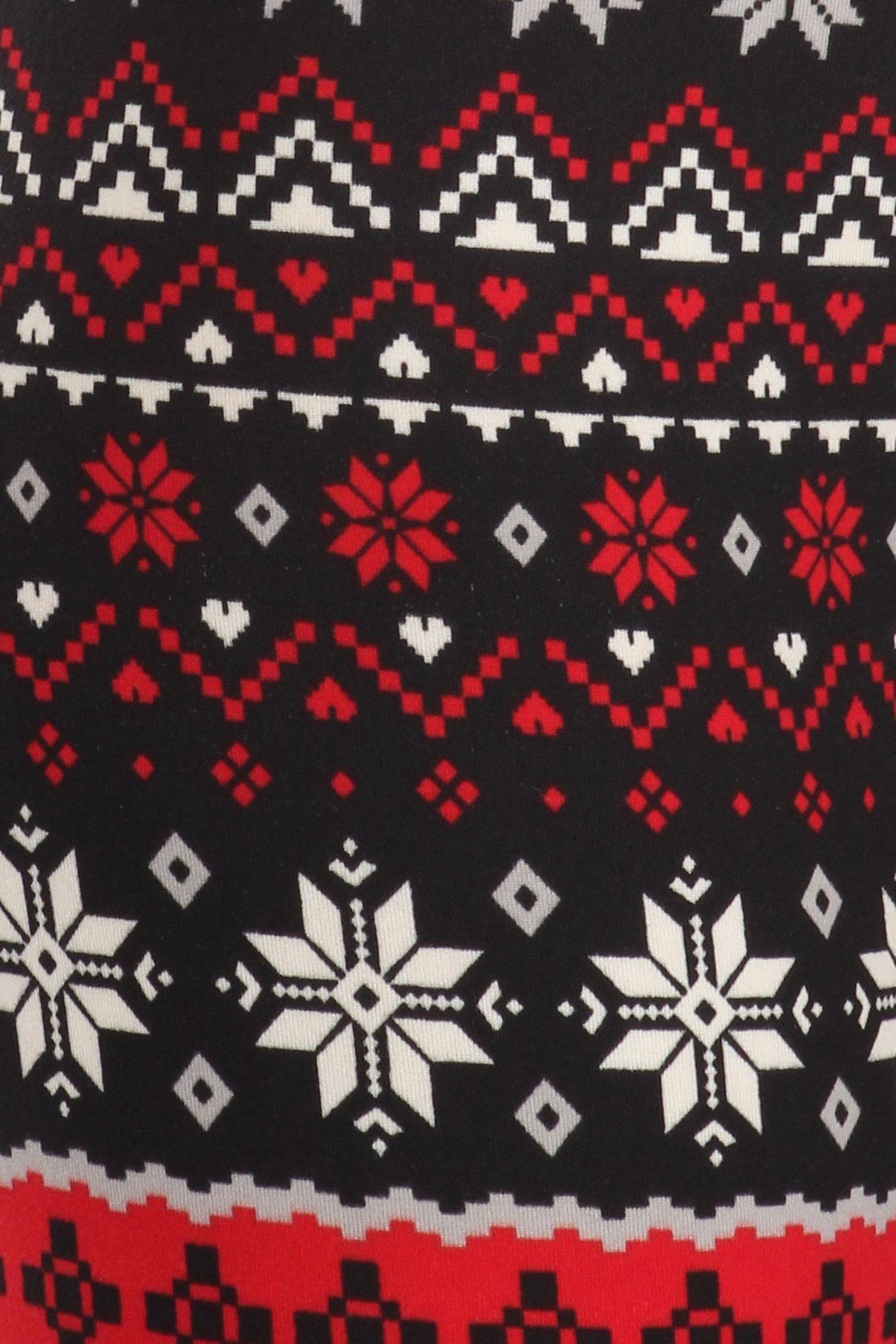 Comfy Soft Fleece Snowflake Holiday Leggings