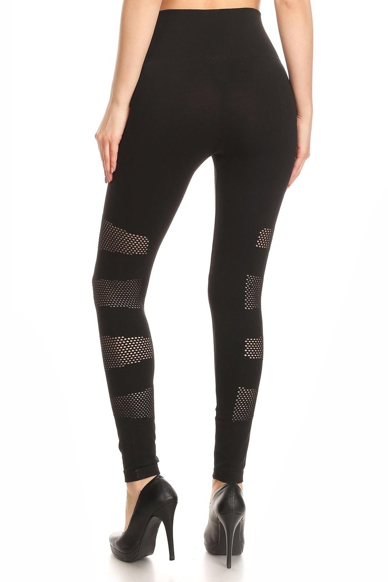 Multi Patch Mesh Sport Leggings