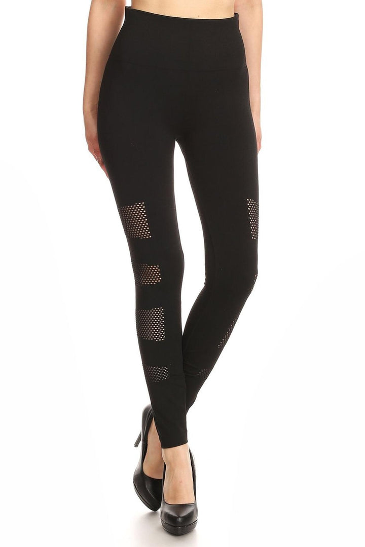 Multi Patch Mesh Sport Leggings