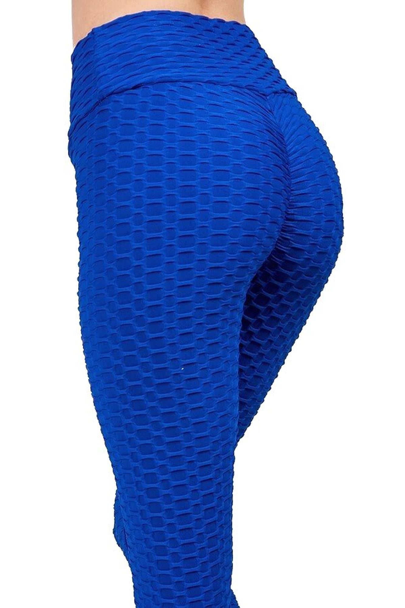 Scrunch Butt Textured High Waisted Capri Leggings - Plus Size - 1XL 2XL 3XL