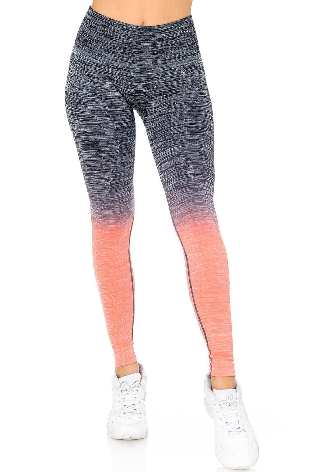 Ombre Heathered Athleica Workout Leggings