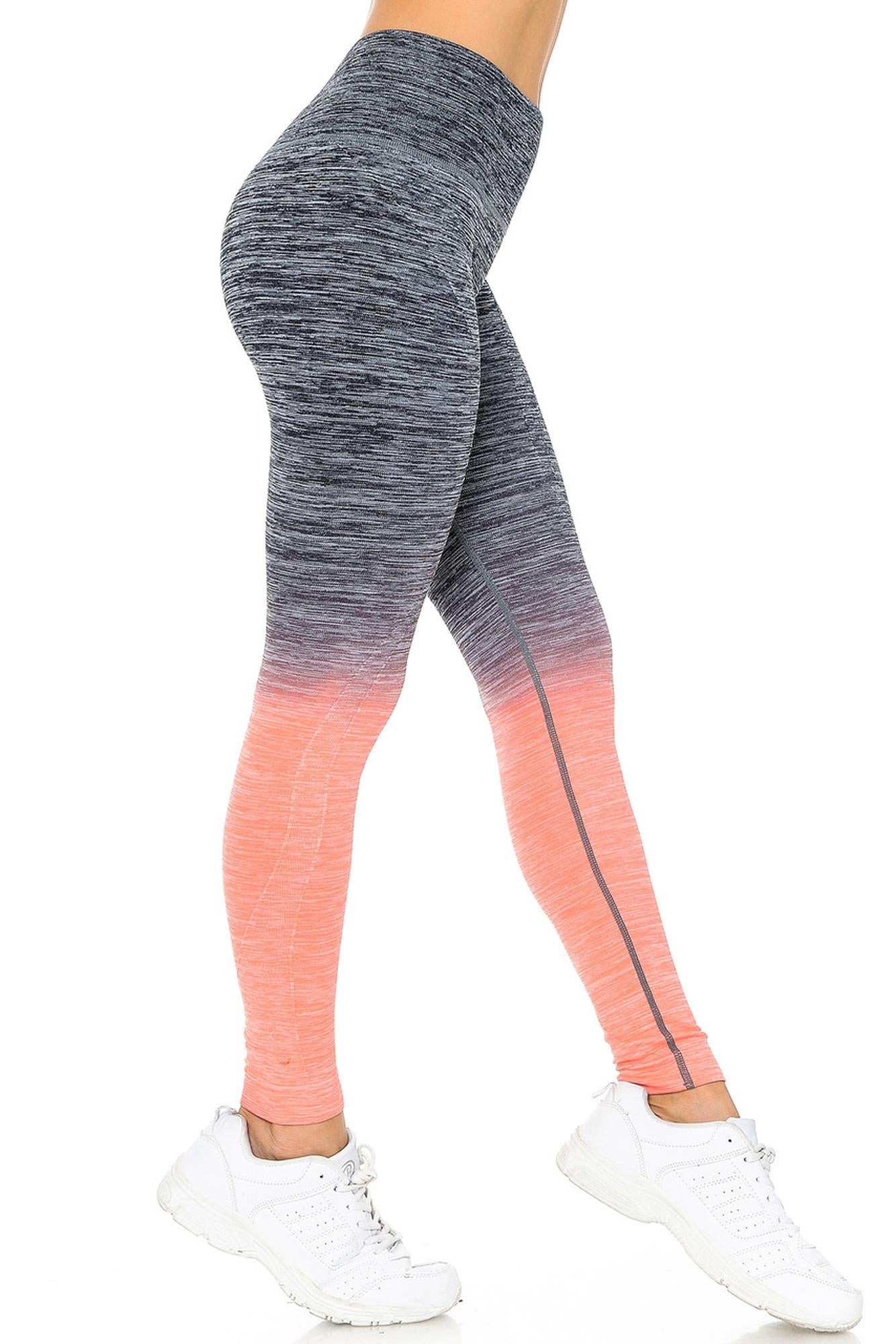 Ombre Heathered Athleica Workout Leggings
