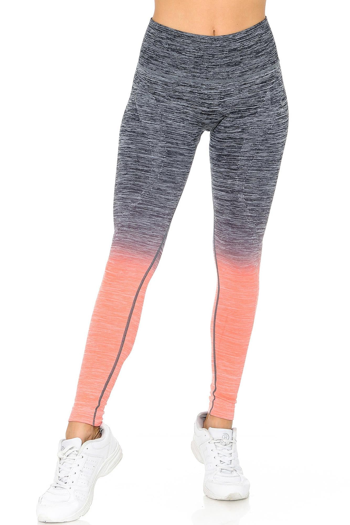 Ombre Heathered Athleica Workout Leggings