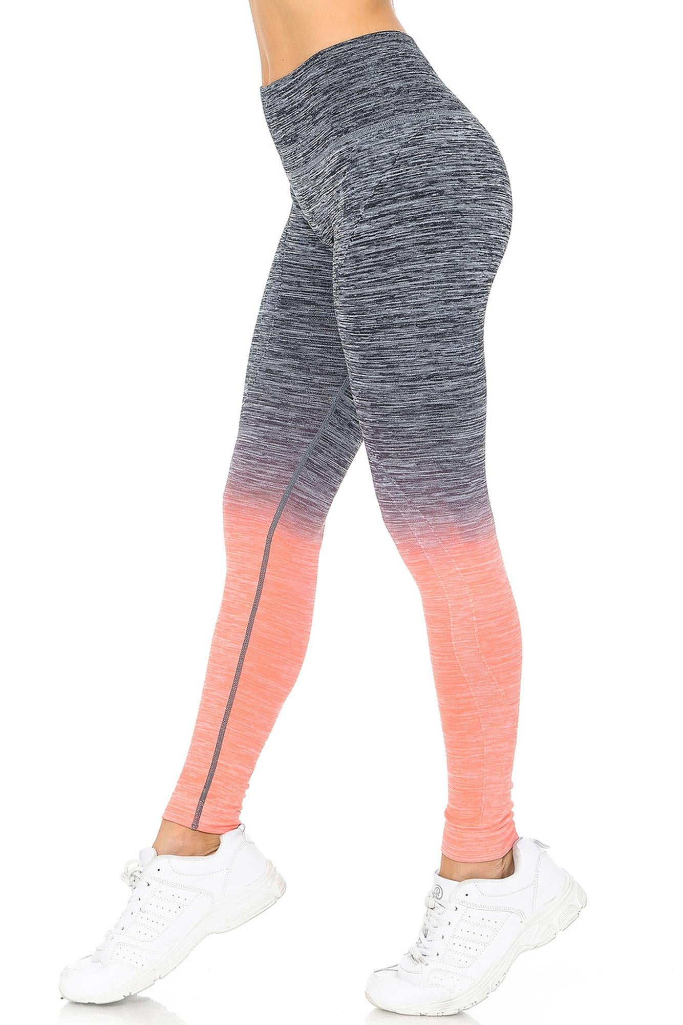 Ombre Heathered Athleica Workout Leggings