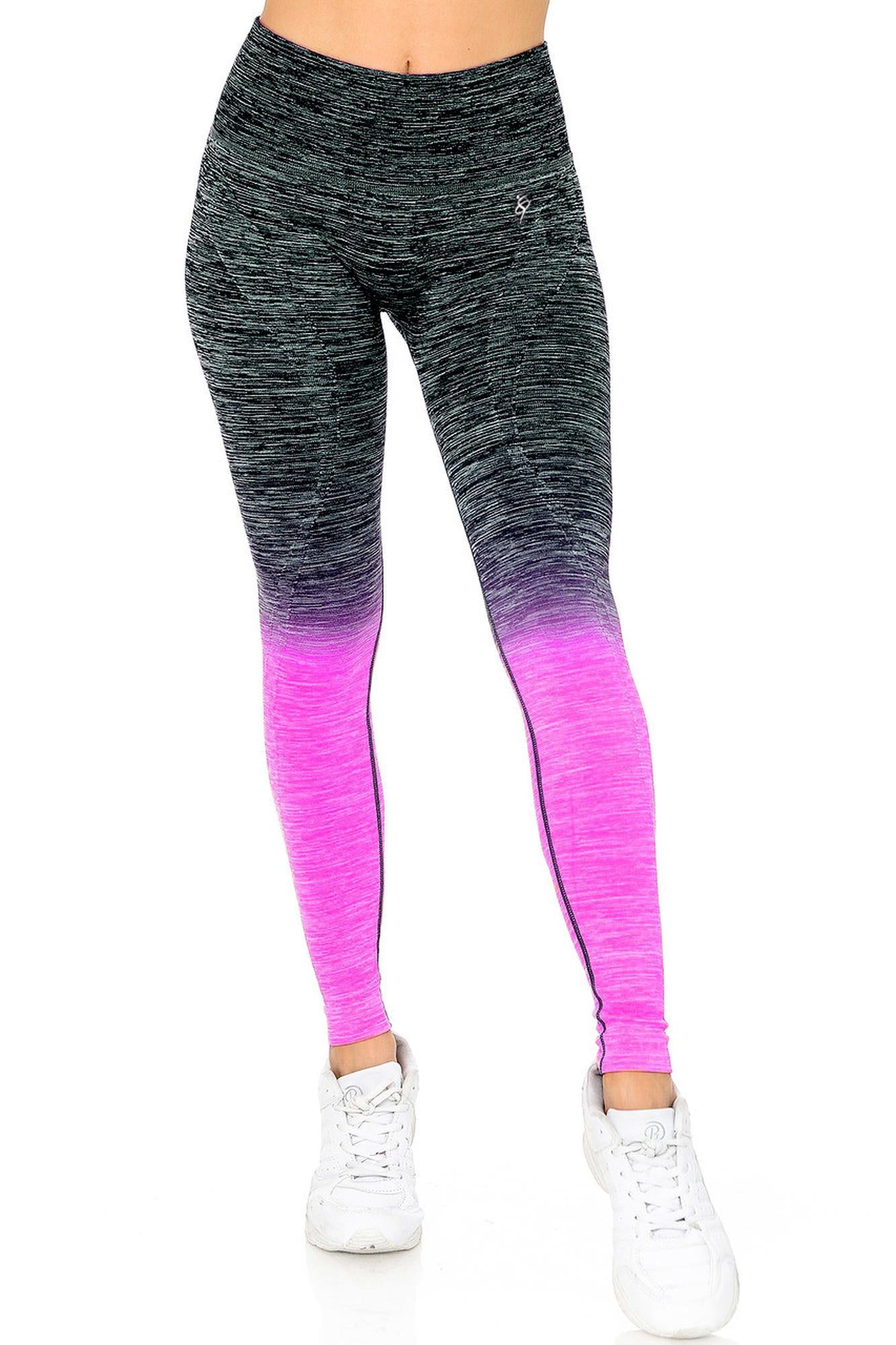 Ombre Heathered Athleica Workout Leggings