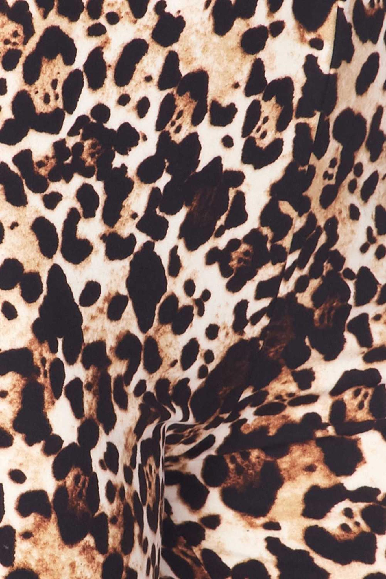 Buttery Smooth Metro Leopard Bell Bottom Leggings