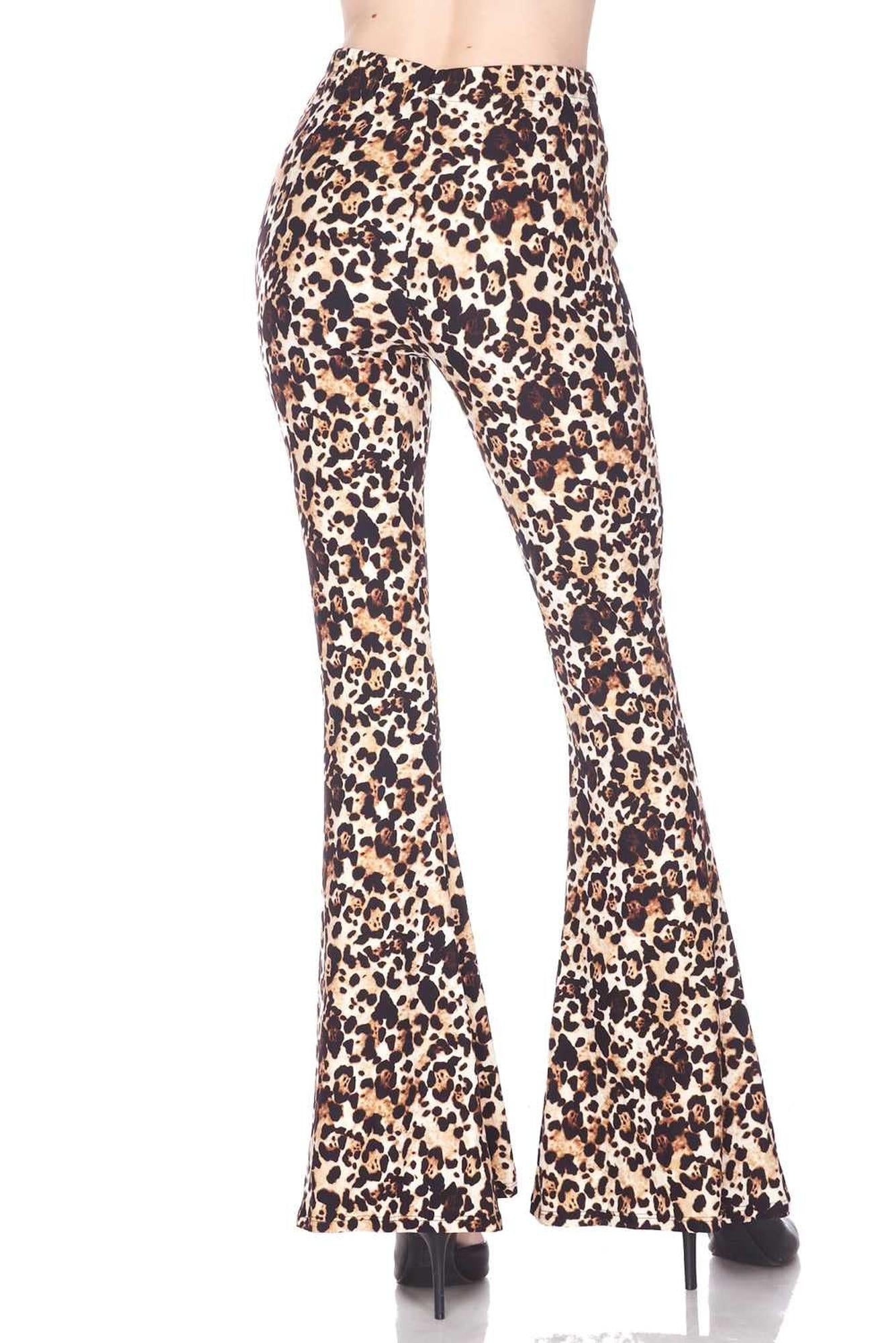 Buttery Smooth Metro Leopard Bell Bottom Leggings