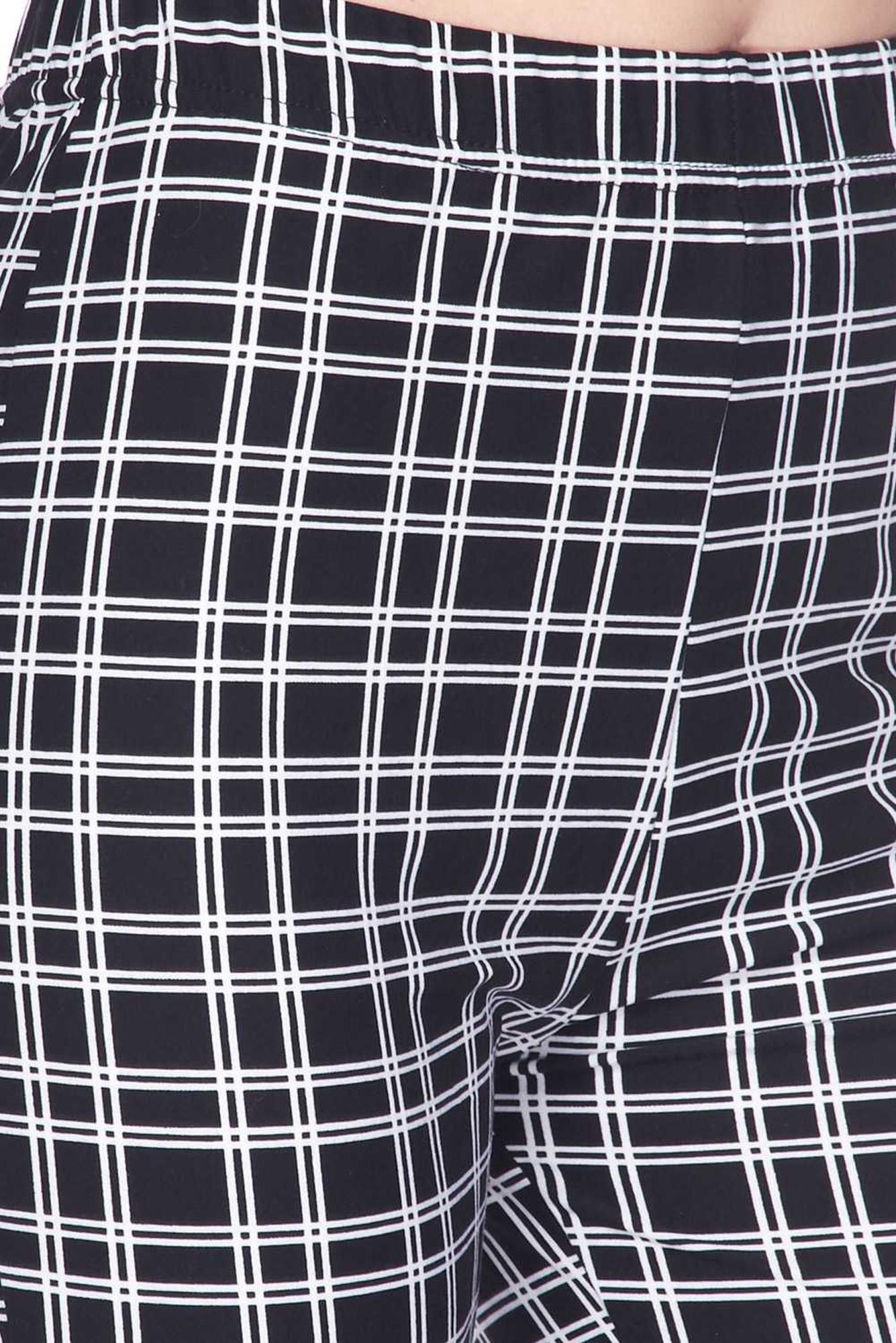 Buttery Smooth Simple Squared Plaid Bell Bottom Leggings