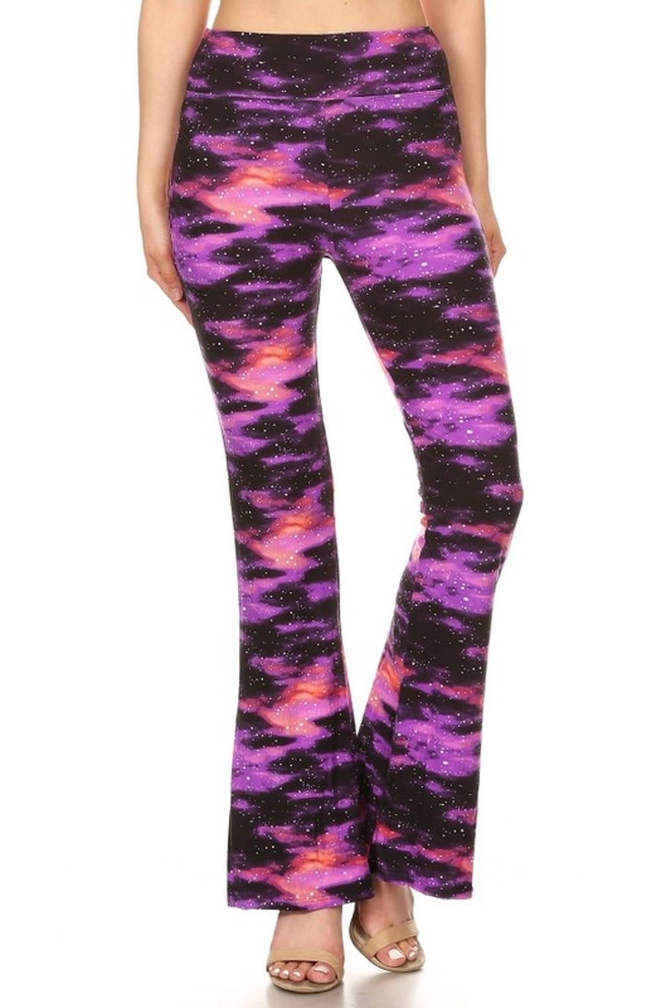 Buttery Smooth Purple Mist Bell Bottom Leggings