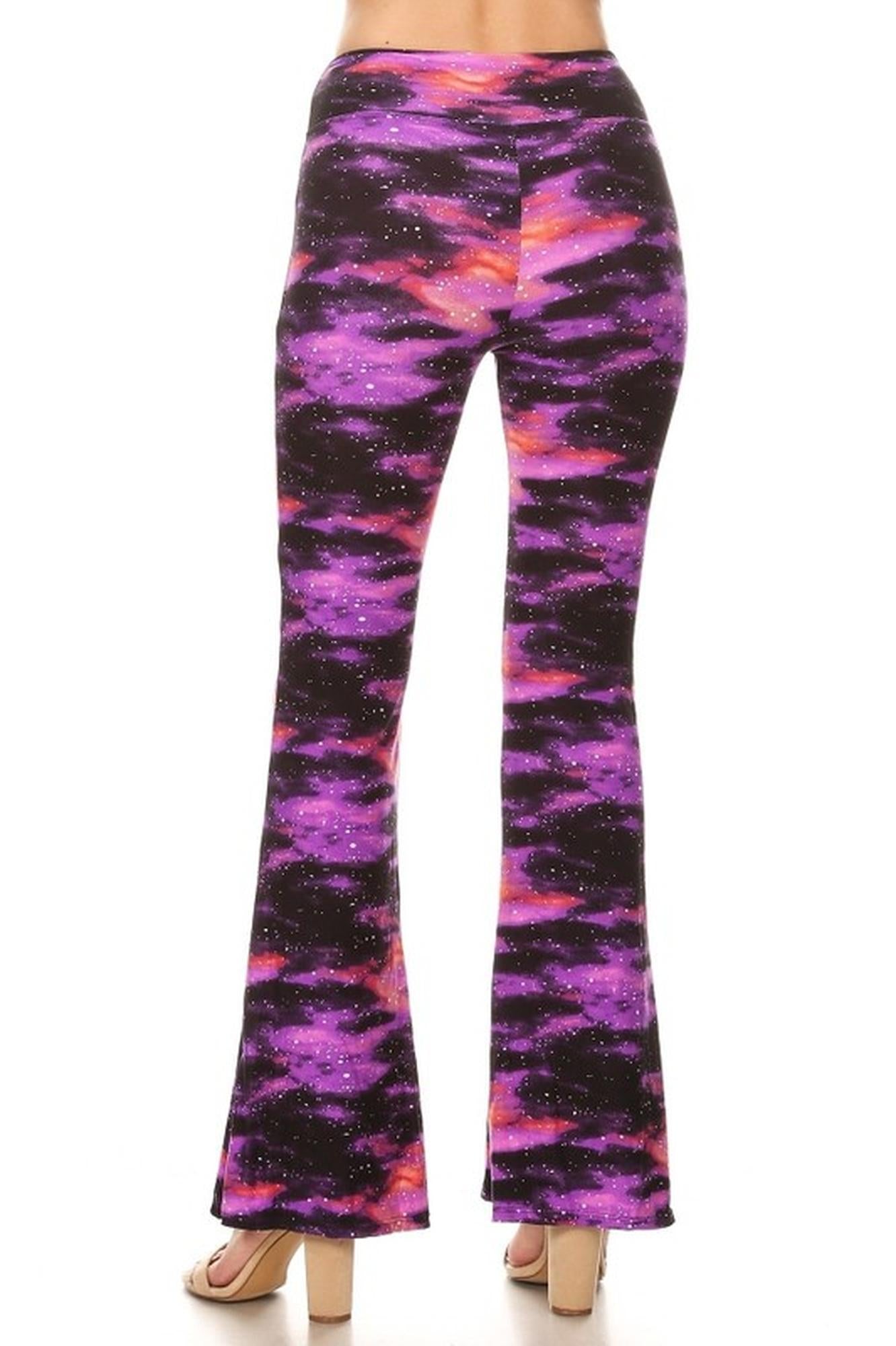 Buttery Smooth Purple Mist Bell Bottom Leggings