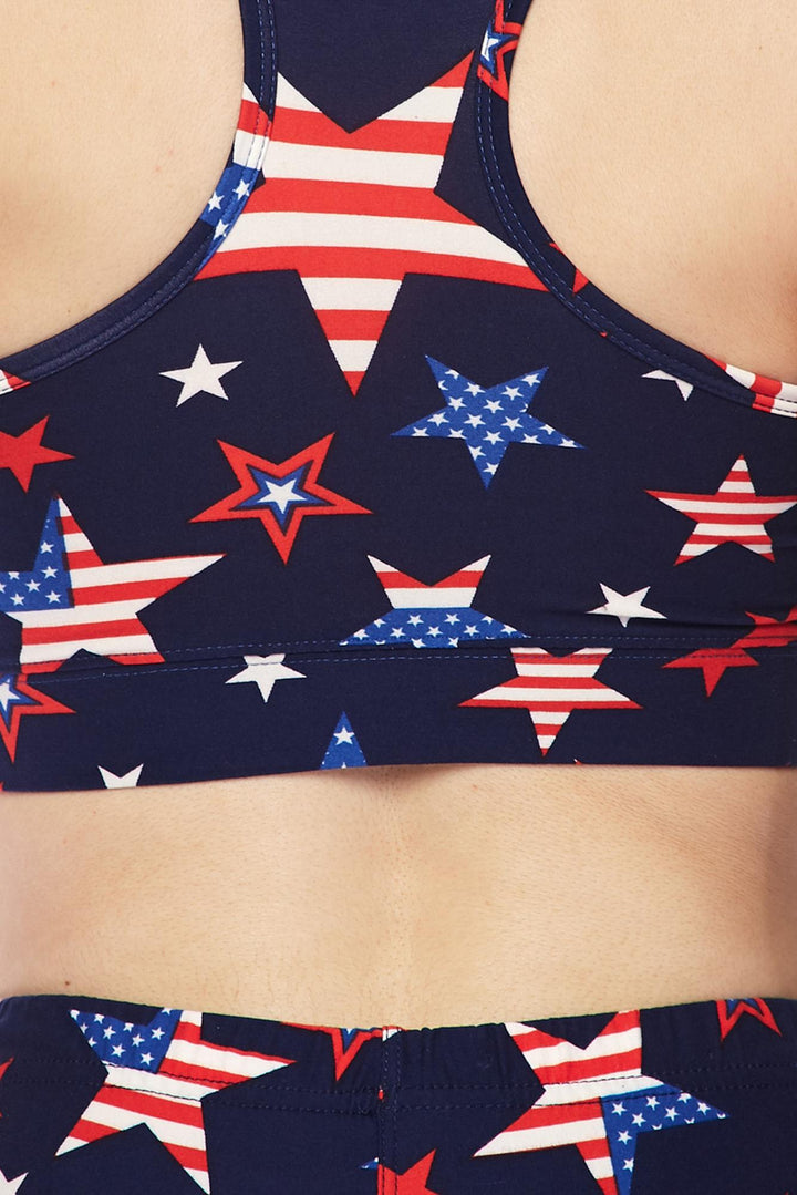 Buttery Smooth USA Stars Bra Top
