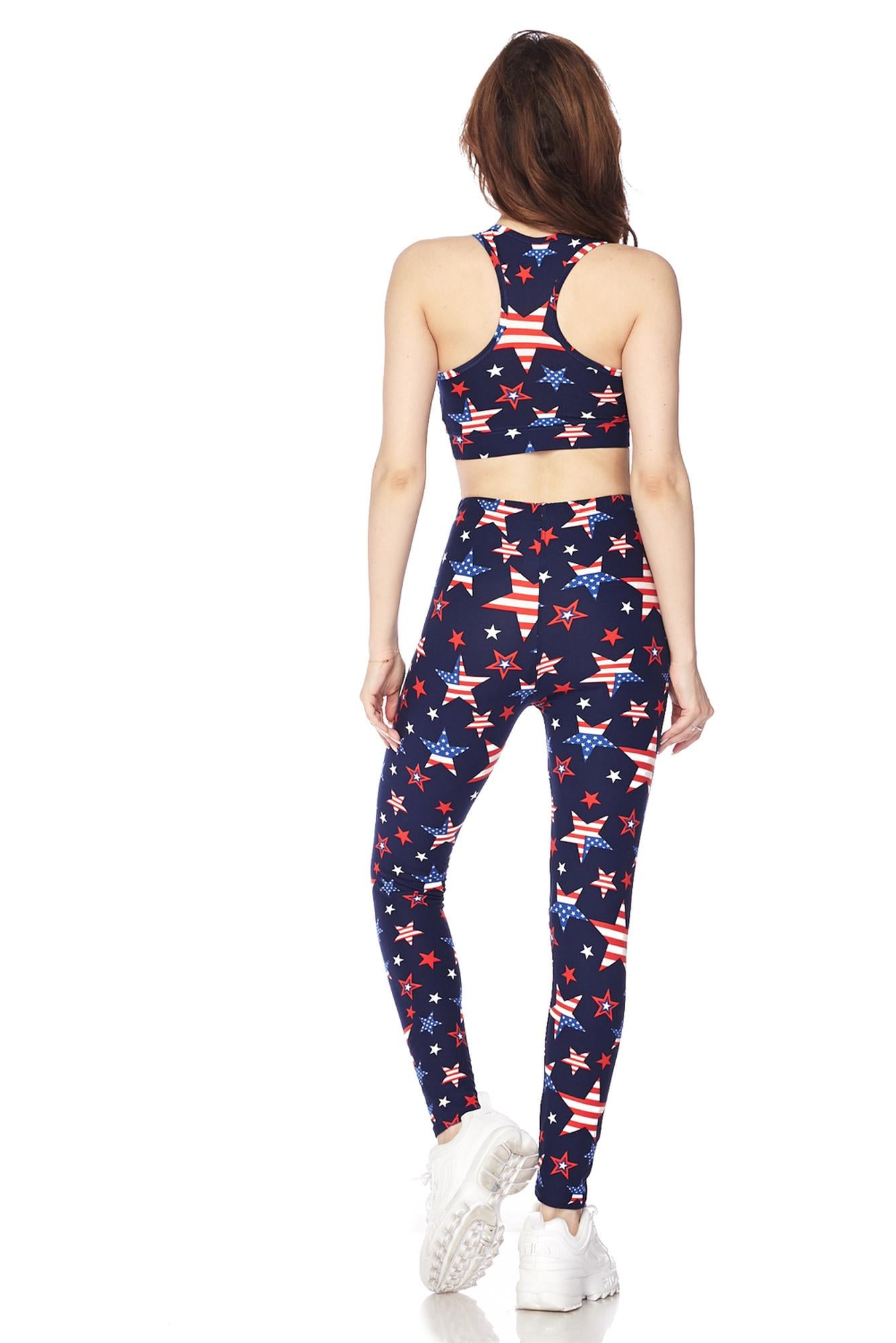 Buttery Smooth USA Stars Bra Top