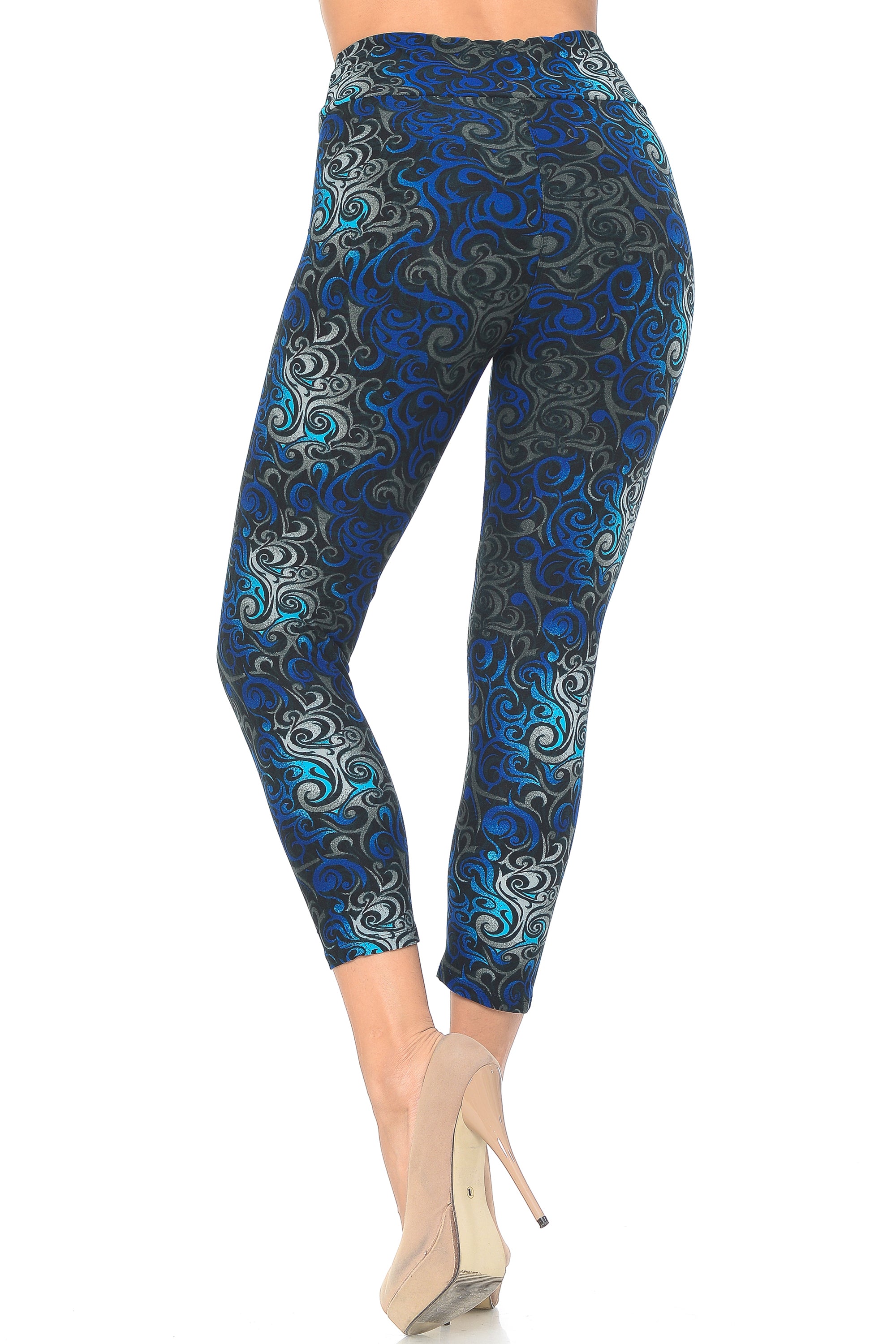 Buttery Smooth Tangled Swirl High Waisted Capri - EEVEE