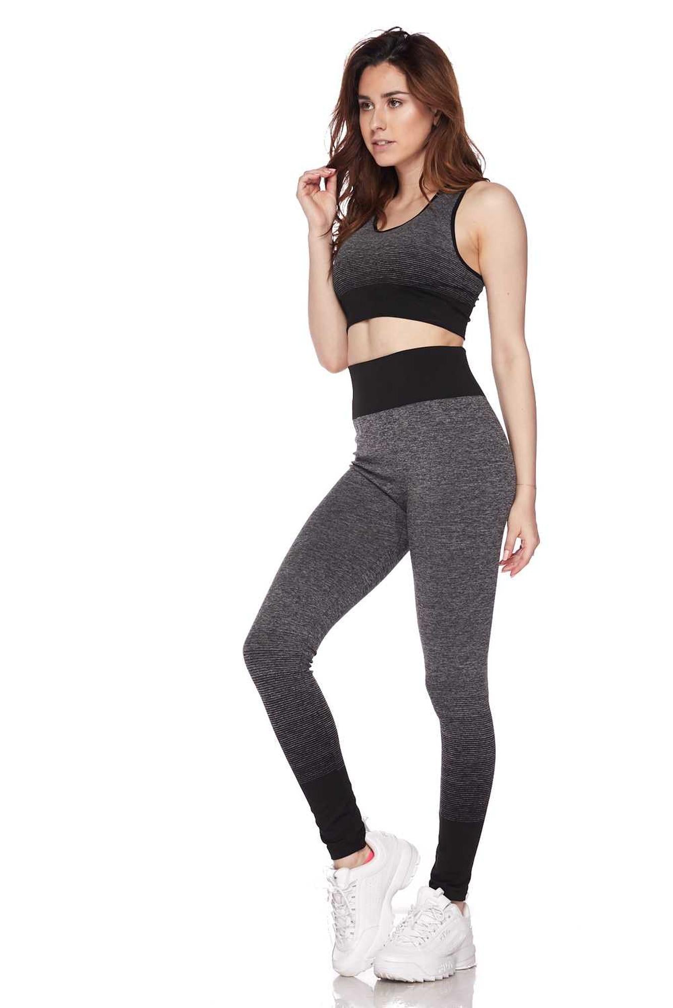 Premium 2 Color Ombre Sport Bra and Legging Set