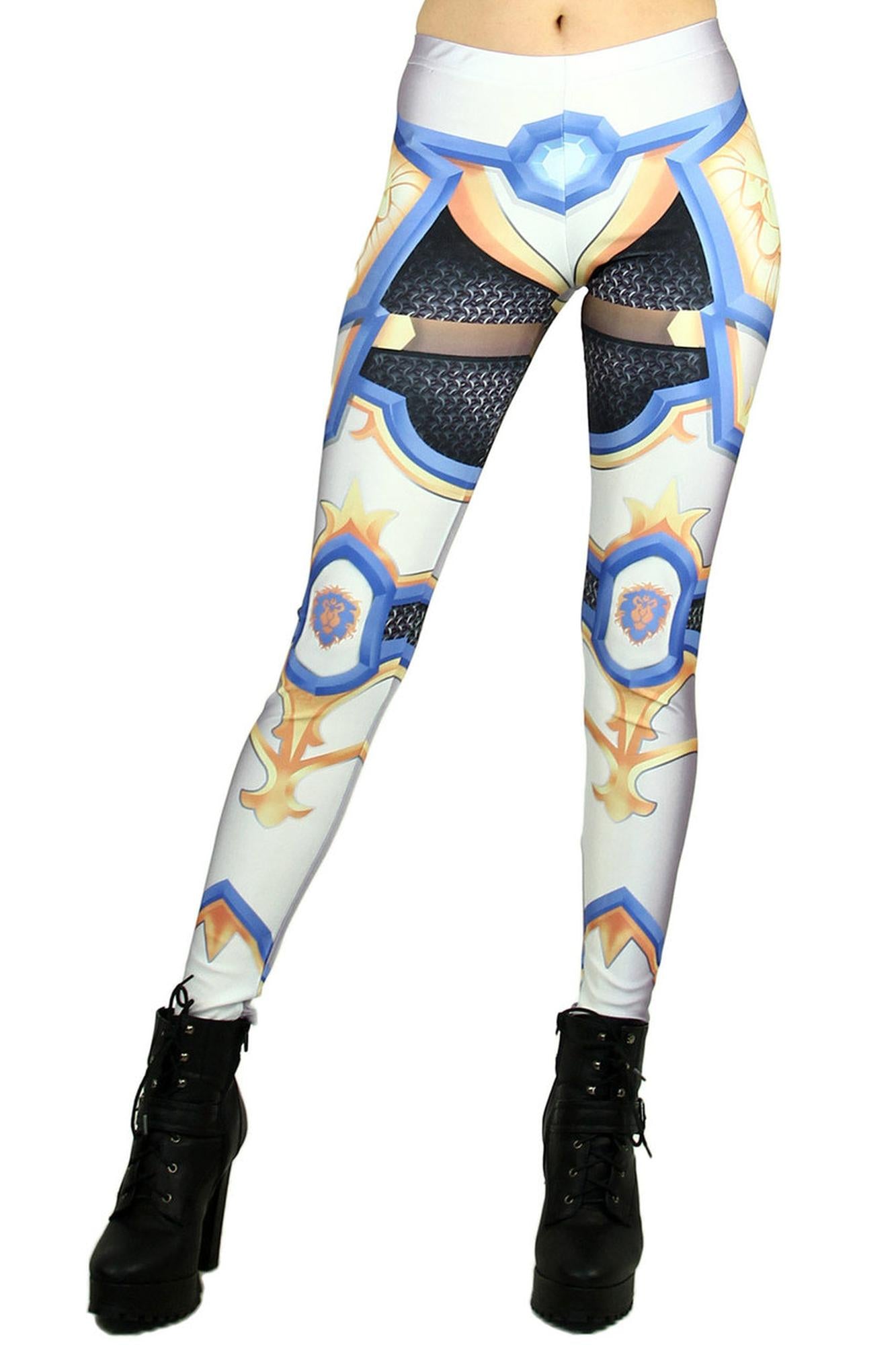 Graphic Print Hero Armor Leggings