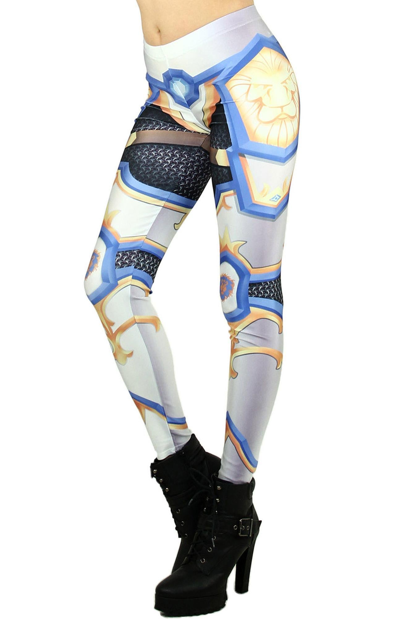 Graphic Print Hero Armor Leggings