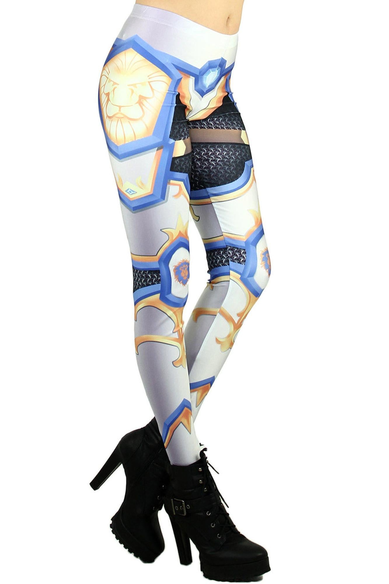 Graphic Print Hero Armor Leggings